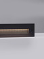Preview: Nova Luce LED Wandeinbauleuchte Polka 7W warmweiss 3000K IP65 Schwarz Aluminium 25x8cm 9030775