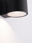 Preview: Nova Luce LED Außen-Wandleuchte Beta 8W warmweiss 3000K IP54 salzwasserfest Schwarz Aluminium Ø9cm 9030800