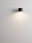 Preview: Nova Luce LED Außen-Wandleuchte Beta 8W warmweiss 3000K IP54 salzwasserfest Schwarz Aluminium Ø9cm 9030800