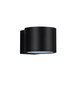 Preview: Nova Luce LED Außen-Wandleuchte Beta 13W warmweiss 3000K IP54 salzwasserfest Schwarz Aluminium Ø9cm 9030801