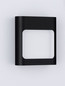 Preview: Nova Luce LED Außen-Wandleuchte Tall 9W warmweiss 3000K IP54 salzwasserfest Schwarz Aluminium 13,5x12,5cm 9030802