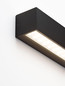 Preview: Nova Luce LED Außen-Wandleuchte Flora 10W warmweiss 3000K IP54 salzwasserfest Schwarz Aluminium 23x6,5cm 9030807