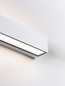 Preview: Nova Luce LED Außen-Wandleuchte Flora 10W warmweiss 3000K IP54 salzwasserfest Weiß Aluminium 23x6,5cm 9030808