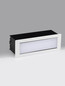 Preview: Nova Luce LED Wandeinbauleuchte Echo schwenkbar 6W warmweiss 3000K IP54 salzwasserfest Weiß Aluminium 18x6cm 9030810