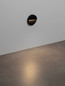 Preview: Nova Luce LED Außen-Wandleuchte Toby 3W warmweiss 3000K IP54 salzwasserfest Schwarz Aluminium Ø11cm 9030813
