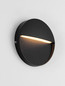 Preview: Nova Luce LED Außen-Wandleuchte Toby 3W warmweiss 3000K IP54 salzwasserfest Schwarz Aluminium Ø11cm 9030813
