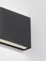 Preview: Nova Luce LED Außen-Wandleuchte Tick 7W warmweiss 3000K IP54 salzwasserfest Schwarz Aluminium 11,5x9cm 9030817