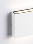Preview: Nova Luce LED Außen-Wandleuchte Tick 7W warmweiss 3000K IP54 salzwasserfest Weiß Aluminium 11,5x9cm 9030818