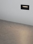 Preview: Nova Luce LED Wandeinbauleuchte Vivion 1W warmweiss 3000K IP54 salzwasserfest Schwarz 10x6,5cm 9030819