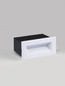 Preview: Nova Luce LED Wandeinbauleuchte Vivion 1W warmweiss 3000K IP54 salzwasserfest Weiß 10x6,5cm 9030820