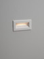 Preview: Nova Luce LED Wandeinbauleuchte Vivion 1W warmweiss 3000K IP54 salzwasserfest Weiß 10x6,5cm 9030820