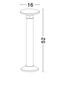 Preview: Nova Luce LED Wegeleuchte Tower 8W warmweiss 3000K IP65 salzwasserfest Schwarz 52cm 9030826