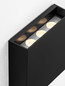 Preview: Nova Luce LED Außen-Wandleuchte Way 6W warmweiss 3000K IP65 salzwasserfest Schwarz Aluminium 14x13cm 9030829