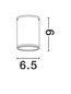 Preview: Nova Luce LED Außen-Deckenleuchte Lumina 6W warmweiss 3000K IP65 salzwasserfest Anthrazit Aluminium Ø6,5cm 9030842