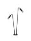 Preview: Nova Luce LED Wegeleuchte Aether 10W warmweiss 3000K IP65 salzwasserfest Anthrazit Glas Aluminium 80cm 9030849