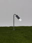 Preview: Nova Luce LED Wegeleuchte Aether 5W warmweiss 3000K IP65 salzwasserfest Anthrazit Glas Aluminium 51cm 9030850