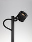 Preview: Nova Luce LED Wegeleuchte Sento schwenkbar 3W warmweiss 3000K IP65 salzwasserfest Anthrazit Aluminium 50cm 9030851