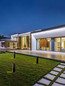 Preview: Nova Luce LED Sockelleuchte Sasso 9W warmweiss 3000K IP54 salzwasserfest Anthrazit Aluminium 40cm 9030854