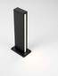 Preview: Nova Luce LED Sockelleuchte Sasso 9W warmweiss 3000K IP54 salzwasserfest Anthrazit Aluminium 40cm 9030854
