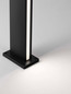 Preview: Nova Luce LED Sockelleuchte Sasso 9W warmweiss 3000K IP54 salzwasserfest Anthrazit Aluminium 40cm 9030854