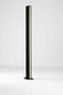 Preview: Nova Luce LED Wegeleuchte Sasso 22W warmweiss 3000K IP54 salzwasserfest Anthrazit Aluminium 120cm 9030855