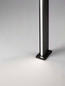 Preview: Nova Luce LED Wegeleuchte Sasso 22W warmweiss 3000K IP54 salzwasserfest Anthrazit Aluminium 120cm 9030855
