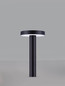 Preview: Nova Luce LED Sockelleuchte Mood 5W warmweiss 3000K IP65 salzwasserfest Anthrazit Aluminium 20cm 9030857
