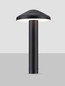Preview: Nova Luce LED Sockelleuchte Nemo 5W warmweiss 3000K IP65 salzwasserfest Anthrazit Aluminium 20cm 9030861
