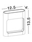 Preview: Nova Luce LED Außen-Wandleuchte Tall 9W warmweiss 3000K IP54 salzwasserfest Weiß Aluminium 13,5x12,5cm 9030863