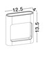 Preview: Nova Luce LED Außen-Wandleuchte Tall 6W warmweiss 3000K IP54 salzwasserfest Weiß Aluminium 13,5x12,5cm 9030864