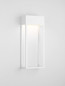 Preview: Nova Luce LED Außen-Wandleuchte Moby 20W warmweiss 3000K IP65 salzwasserfest Weiß Aluminium Edelstahl 40x16cm 9030901