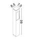 Preview: Nova Luce LED Wegeleuchte Maddi 7W warmweiss 3000K IP65 salzwasserfest Cortenstahl Aluminium 60cm 9030906