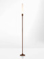 Preview: Nova Luce LED Wegeleuchte Slot 4W warmweiss 3000K IP65 salzwasserfest Cortenstahl Aluminium 100cm 9030909