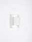 Preview: Nova Luce LED Außen-Wandleuchte Nocta 10W warmweiss 3000K IP54 salzwasserfest Weiß Aluminium 18x13cm 9030923