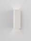 Preview: Nova Luce LED Außen-Wandleuchte Orion 4W warmweiss 3000K IP54 salzwasserfest Weiß Aluminium 16x8cm 9030936