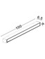 Preview: Nova Luce LED Außen-Deckenleuchte Nova 36W warmweiss 3000K IP65 salzwasserfest Anthrazit Aluminium 100x9cm 9030944
