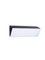 Preview: Nova Luce LED Außen-Wandleuchte Keen 41W warmweiss 3000K IP65 salzwasserfest Anthrazit Aluminium 60x18cm 9030946
