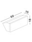 Preview: Nova Luce LED Außen-Wandleuchte Keen 41W warmweiss 3000K IP65 salzwasserfest Anthrazit Aluminium 60x18cm 9030946