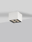 Preview: Nova Luce LED Außen-Deckenleuchte Jax 8W warmweiss 3000K IP54 salzwasserfest Weiß Aluminium 8x8cm 9030948