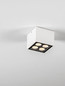 Preview: Nova Luce LED Außen-Deckenleuchte Jax 8W warmweiss 3000K IP54 salzwasserfest Weiß Aluminium 8x8cm 9030948