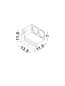 Preview: Nova Luce LED Akzentleuchte Ander schwenkbar 10W CCT warm-/neutralweiss 3000/4000/5000K IP65 Schwarz Aluminium 16,5x13,5cm 9050702