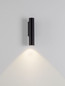 Preview: Nova Luce LED Außen-Wandleuchte Torrin 3W warmweiss 2700K IP65 salzwasserfest Anthrazit Aluminium Ø4,5cm 9050719