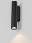 Preview: Nova Luce LED Außen-Wandleuchte Torrin 3W warmweiss 2700K IP65 salzwasserfest Anthrazit Aluminium Ø4,5cm 9050719