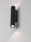 Preview: Nova Luce LED Außen-Wandleuchte Torrin 6W warmweiss 3000K IP65 salzwasserfest Anthrazit Aluminium Ø4,5cm 9050724