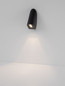 Preview: Nova Luce LED Außen-Wandleuchte Soren 3W warmweiss 3000K IP65 Schwarz Aluminium 10x6cm 9050726