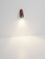 Preview: Nova Luce LED Außen-Wandleuchte Soren 3W warmweiss 3000K IP65 Cortenstahl Aluminium 10x6cm 9050728