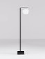 Preview: Nova Luce LED Wegeleuchte Oracle 8W warmweiss 3000K IP65 salzwasserfest Schwarz Glas Aluminium 90cm 9060245
