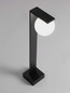 Preview: Nova Luce LED Wegeleuchte Oracle 8W warmweiss 3000K IP65 salzwasserfest Schwarz Glas Aluminium 60cm 9060246