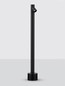 Preview: Nova Luce LED Wegeleuchte Lord drehbar 4W warmweiss 3000K IP65 salzwasserfest Schwarz Aluminium 60cm 9060247