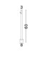 Preview: Nova Luce LED Wegeleuchte Lord drehbar 4W warmweiss 3000K IP65 salzwasserfest Schwarz Aluminium 60cm 9060247